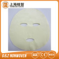 Le fournisseur chinois personnalise la feuille de masque 100% coton pour les soins personnels du visage